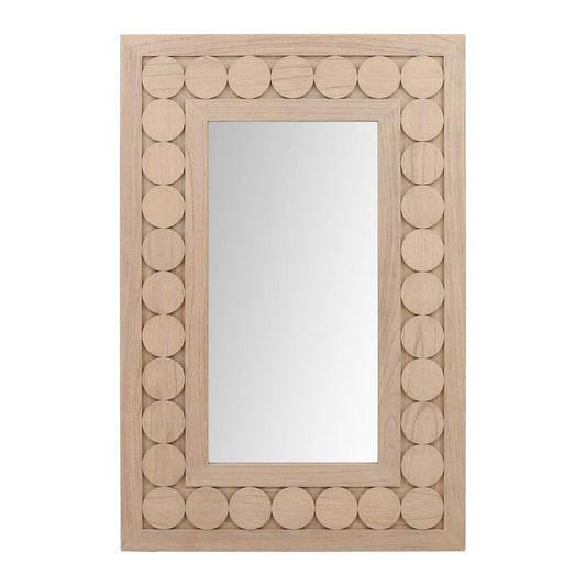 Henry & Mason - Dawson Light Natural Mindi Wood Framed Wall Mirror - DV7107 veiw 1