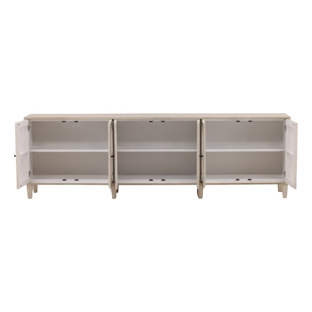Henry & Mason - Delgado 109in Reclaimed Acacia Wood Sideboard in Whitewashed Finish - DV7199 veiw 4
