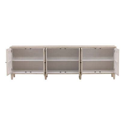 Henry & Mason - Delgado 109in Reclaimed Acacia Wood Sideboard in Whitewashed Finish - DV7199 veiw 4