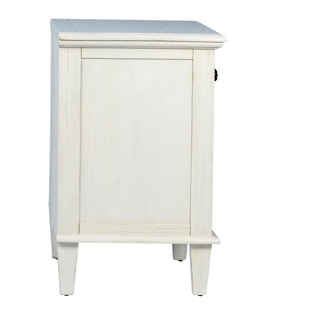Henry & Mason - Delgado Reclaimed Acacia Wood Nightstand With 3 Drawers in Whitewashed Finish - DV7196 veiw 3