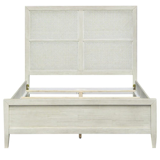 Henry & Mason - Delgado Reclaimed Acacia Wood Queen Bed in Whitewashed Finish - DV7194 veiw 2