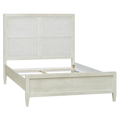 Henry & Mason - Delgado Reclaimed Acacia Wood Queen Bed in Whitewashed Finish - DV7194 veiw 4