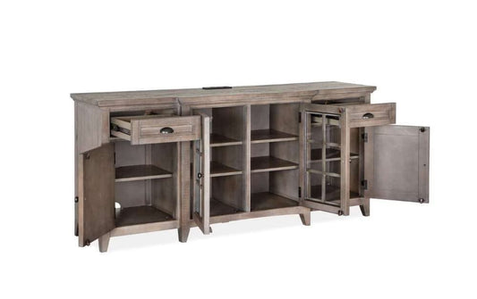 Henry & Mason - Delmere Point 70" Entertainment Console in Dovetail Grey - AFA00681 view 2
