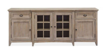 Henry & Mason - Delmere Point 80" Entertainment Console in Dovetail Grey - AFA00685 view 3