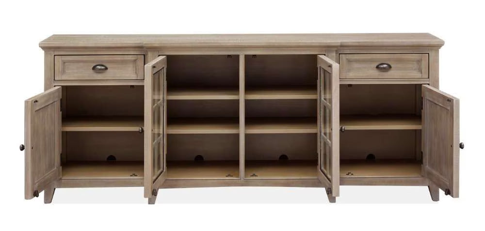 Henry & Mason - Delmere Point 80" Entertainment Console in Dovetail Grey - AFA00685 view 4