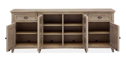 Henry & Mason - Delmere Point 80" Entertainment Console in Dovetail Grey - AFA00685 view 4