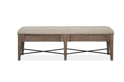 Henry & Mason - Delmere Point Bench w/Upholstered Seat - AFA00467 view 1
