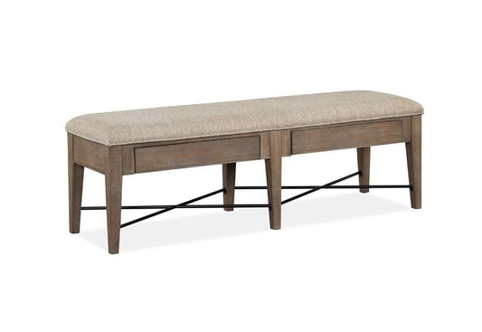 Henry & Mason - Delmere Point Bench w/Upholstered Seat - AFA00467 view 2