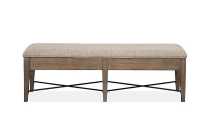 Henry & Mason - Delmere Point Bench w/Upholstered Seat - AFA00467 view 3
