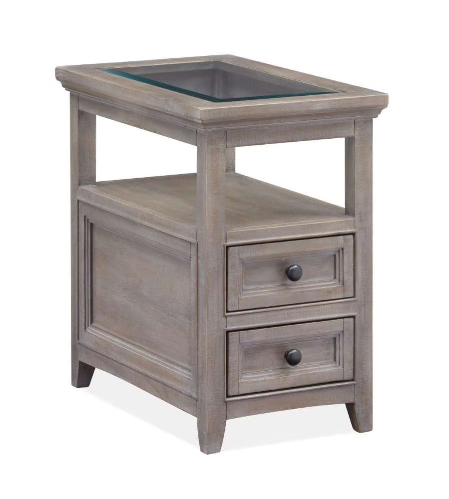 Henry & Mason - Delmere Point Chairside End Table in Dovetail Grey - AFA00693 view 1