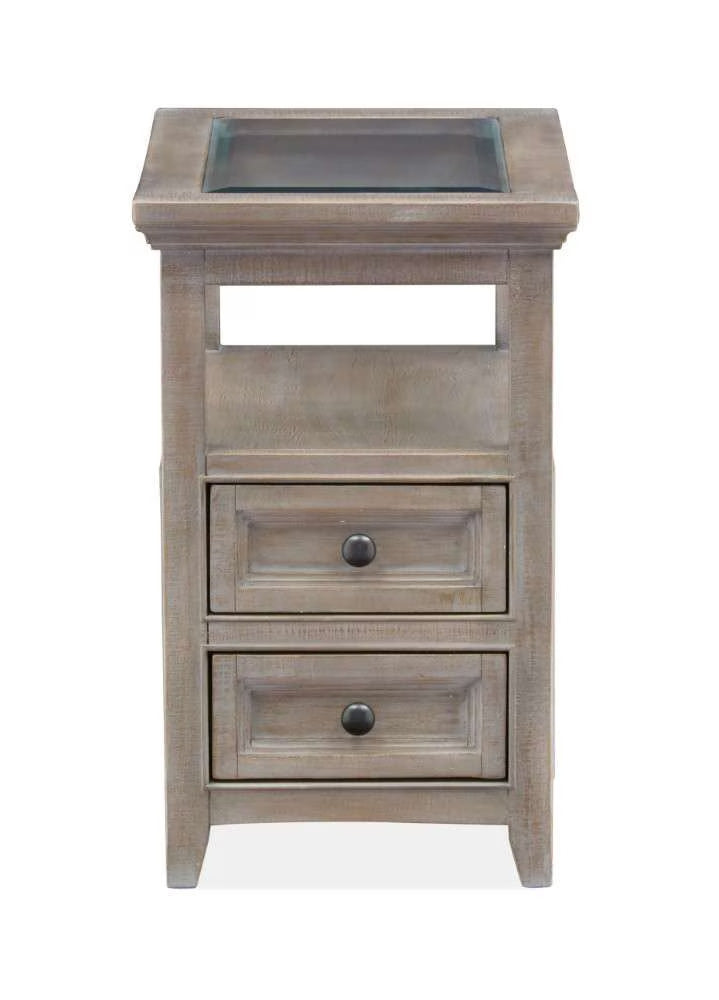 Henry & Mason - Delmere Point Chairside End Table in Dovetail Grey - AFA00693 view 2
