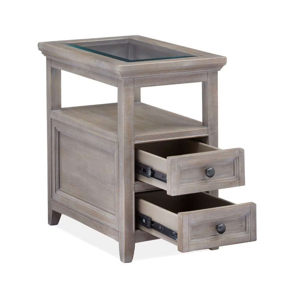 Henry & Mason - Delmere Point Chairside End Table in Dovetail Grey - AFA00693 view 3