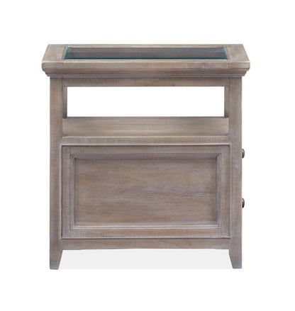 Henry & Mason - Delmere Point Chairside End Table in Dovetail Grey - AFA00693 view 5
