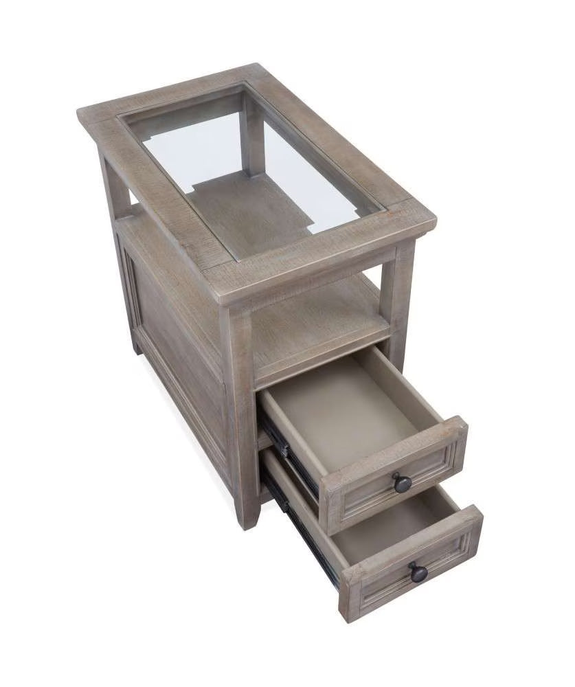 Henry & Mason - Delmere Point Chairside End Table in Dovetail Grey - AFA00693 view 7