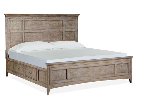 Henry & Mason - Delmere Point Complete Queen Panel Bed with Storage Rails - AFA00479 view 1