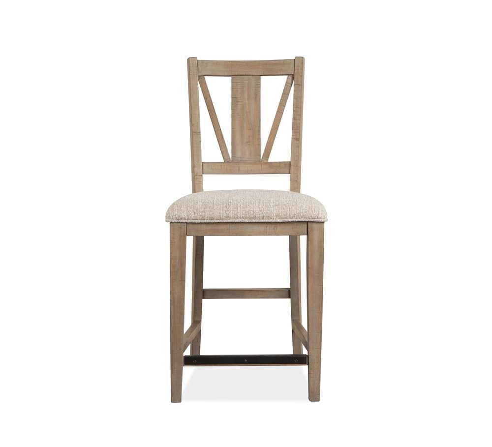 Henry & Mason - Delmere Point Counter Chair w/Upholstered Seat (Set of 2) - AFA00469 view 1