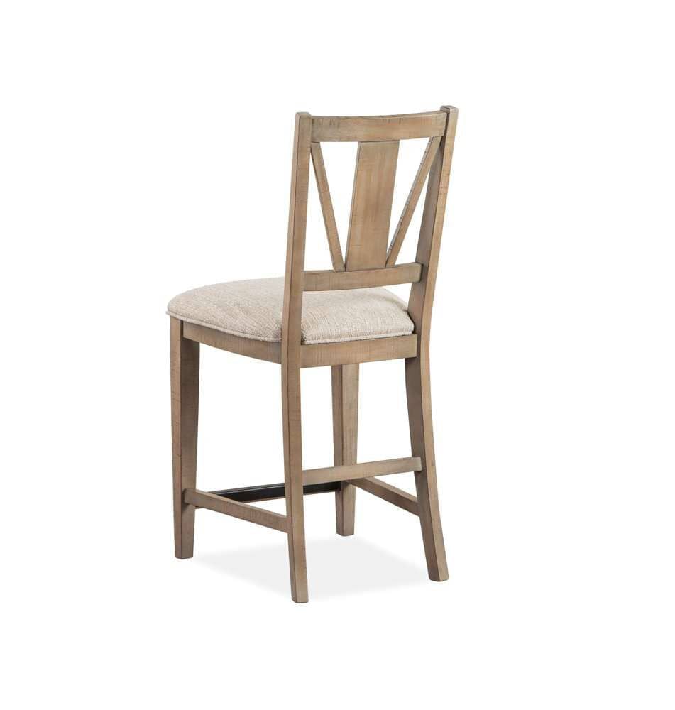 Henry & Mason - Delmere Point Counter Chair w/Upholstered Seat (Set of 2) - AFA00469 view 3