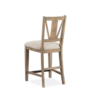 Henry & Mason - Delmere Point Counter Chair w/Upholstered Seat (Set of 2) - AFA00469 view 3