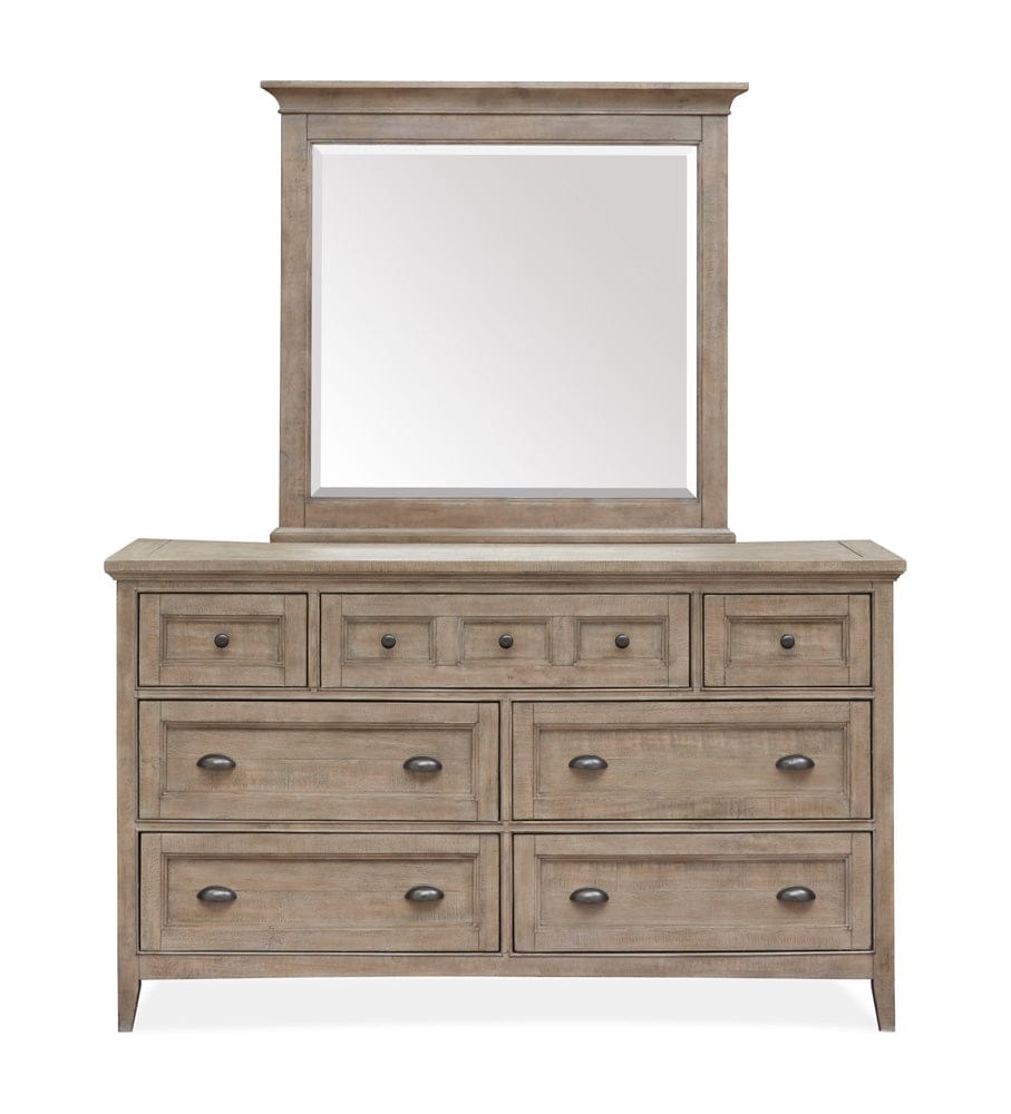 Henry & Mason  -  Delmere Point Dovetail Grey Drawer Dresser With Landscape Mirror  - AFA01155 view 2