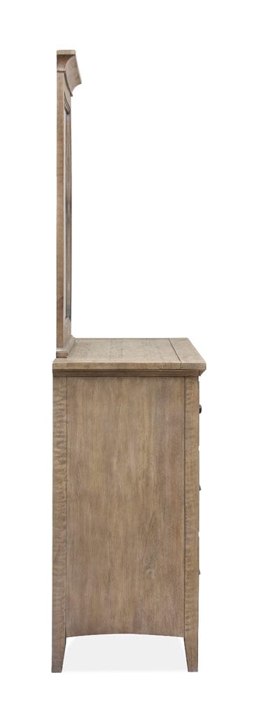 Henry & Mason  -  Delmere Point Dovetail Grey Drawer Dresser With Landscape Mirror  - AFA01155 view 3