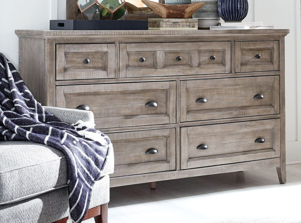 Henry & Mason  -  Delmere Point Dovetail Grey Drawer Dresser With Landscape Mirror  - AFA01155 view 6
