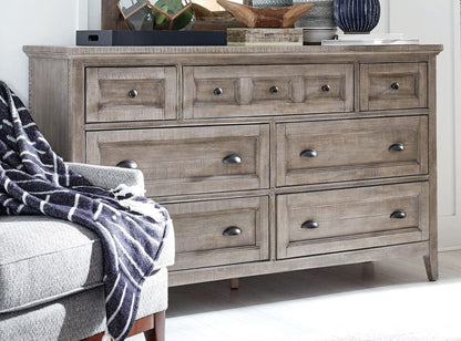 Henry & Mason  -  Delmere Point Dovetail Grey Drawer Dresser With Landscape Mirror  - AFA01155 view 6