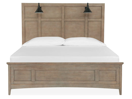 Henry & Mason  -  Delmere Point Dovetail Grey King Lamp Panel Bed  - AFA01156 view 2