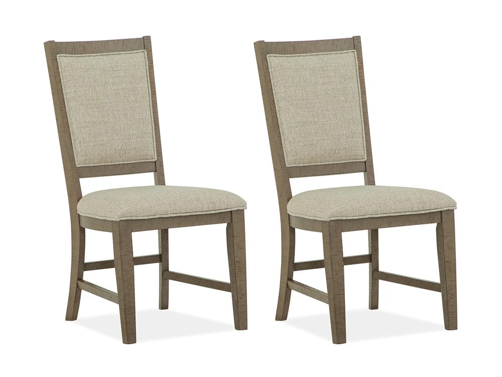 Henry & Mason  -  Delmere Point Dovetail Grey Step Upholstered Side Chair (Set of 2)  - AFA01158 view 1