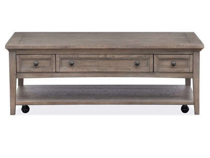 Henry & Mason - Delmere Point Rectangular Cocktail Table with Casters in Dovetail Grey - AFA00703 view 1