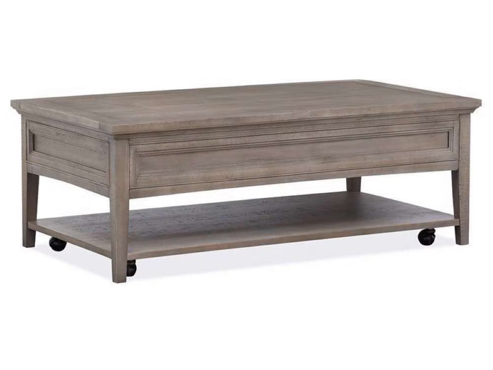 Henry & Mason - Delmere Point Rectangular Cocktail Table with Casters in Dovetail Grey - AFA00703 view 3