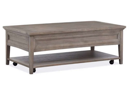 Henry & Mason - Delmere Point Rectangular Cocktail Table with Casters in Dovetail Grey - AFA00703 view 3
