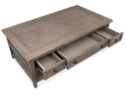 Henry & Mason - Delmere Point Rectangular Cocktail Table with Casters in Dovetail Grey - AFA00703 view 4