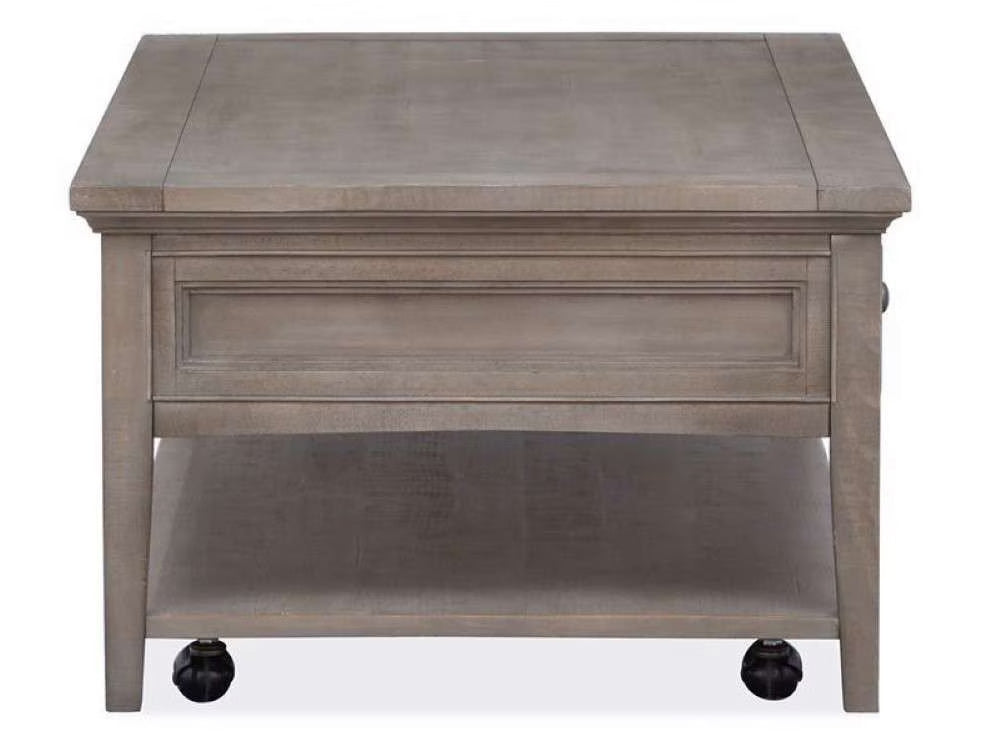 Henry & Mason - Delmere Point Rectangular Cocktail Table with Casters in Dovetail Grey - AFA00703 view 6