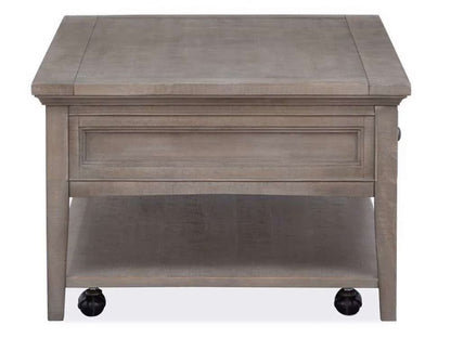 Henry & Mason - Delmere Point Rectangular Cocktail Table with Casters in Dovetail Grey - AFA00703 view 6