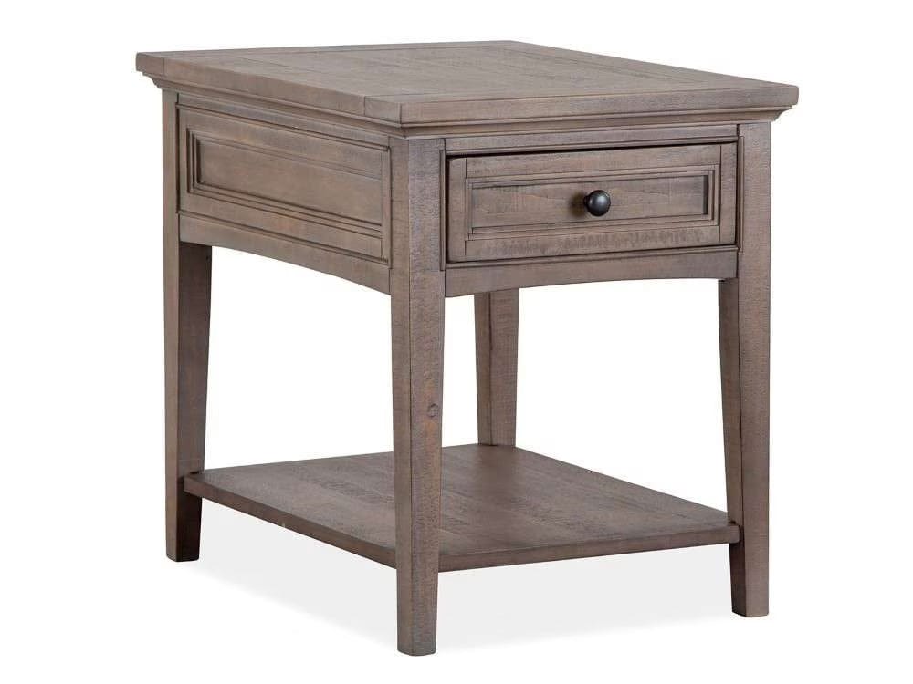 Hold Point Table Henry & Mason - Delmere Point Rectangular End Table in Dovetail Grey ...