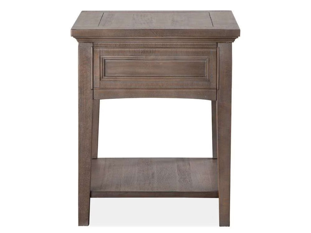 Henry & Mason - Delmere Point Rectangular End Table in Dovetail Grey - AFA00707 view 3