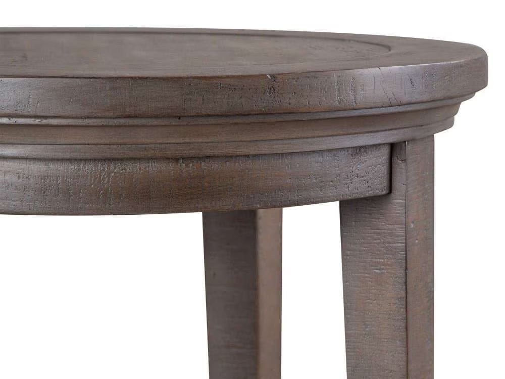 Henry & Mason - Delmere Point Round Accent End Table in Dovetail Grey - AFA00715 view 2