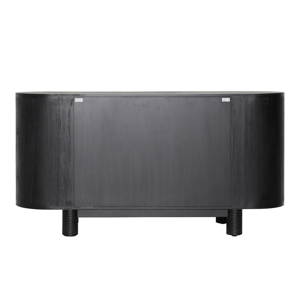 Henry & Mason - Dignato 63in Black Mindi Wood Sideboard - DV7125 veiw 4