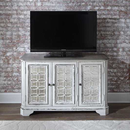 Henry & Mason - Dogwood Estate 3 Door Hall Console in Antique White & Weathered Bark - AFA02158 view 2