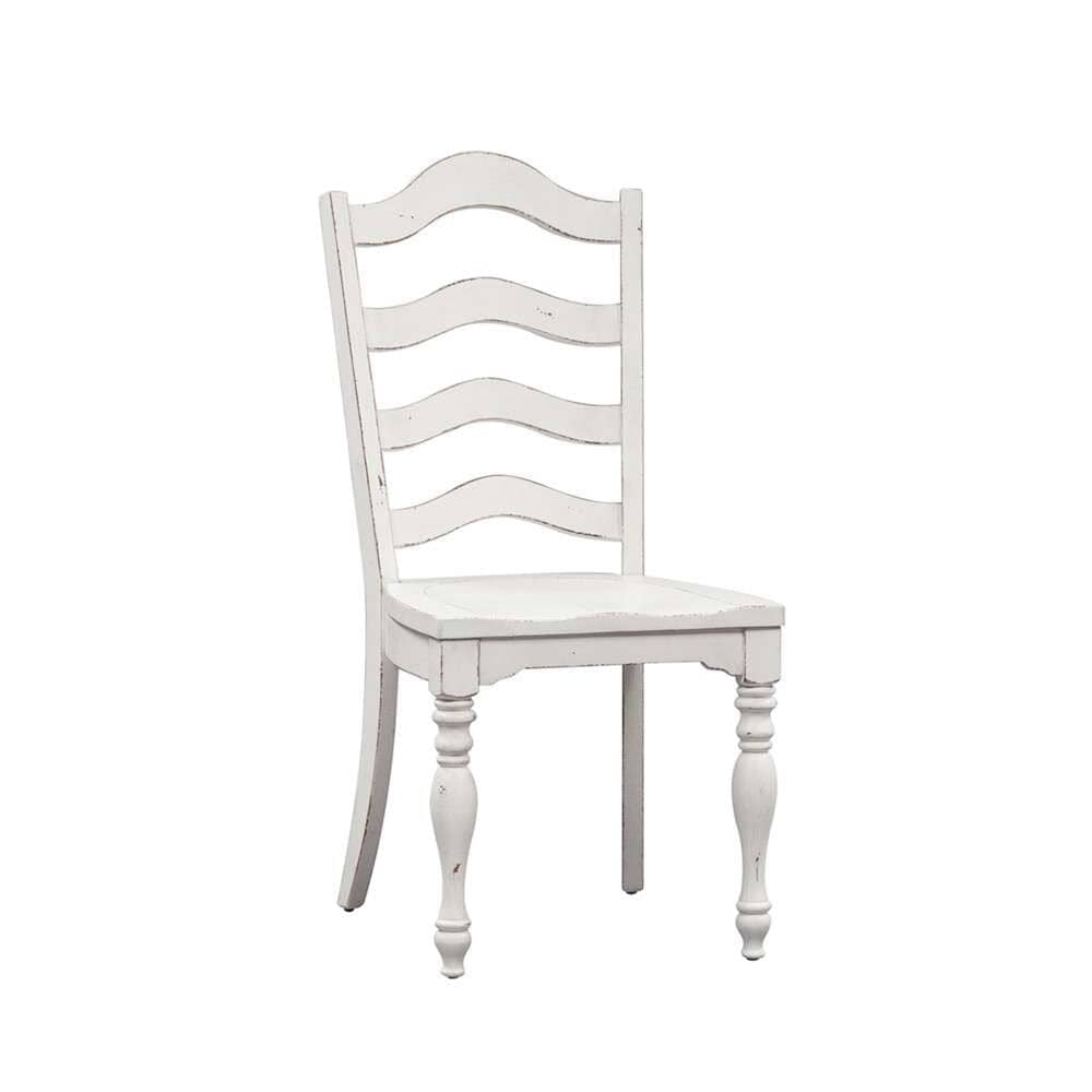 Henry & Mason - Dogwood Estate 6 Piece Leg Table Set in Antique White & Weathered Bark - AFA02041 view 6