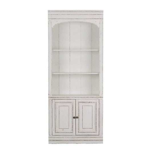 Henry & Mason - Dogwood Estate Bunching Bookcase in Antique White & Weathered Bark - AFA02084 view 1