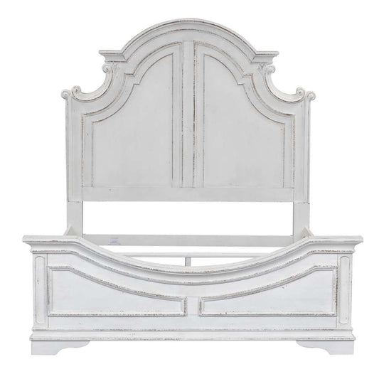 Henry & Mason - Dogwood Estate California King Panel Bed in Antique White & Weathered Bark - AFA01984 view 2