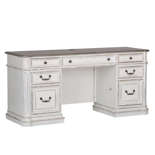 Henry & Mason - Dogwood Estate Credenza in Antique White & Weathered Bark - AFA02093 view 1