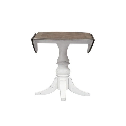 Henry & Mason - Dogwood Estate Drop Leaf Table in Antique White & Weathered Bark - AFA02170 view 2