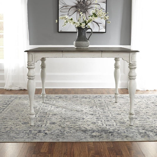 Henry & Mason - Dogwood Estate Gathering Table in Antique White & Weathered Bark - AFA02073 view 1