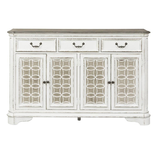 Henry & Mason - Dogwood Estate Hall Buffet in Antique White & Weathered Bark - AFA02074 view 1