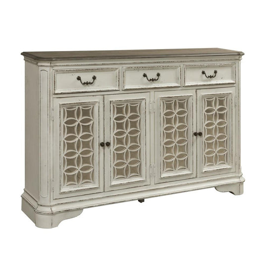 Henry & Mason - Dogwood Estate Hall Buffet in Antique White & Weathered Bark - AFA02074 view 2