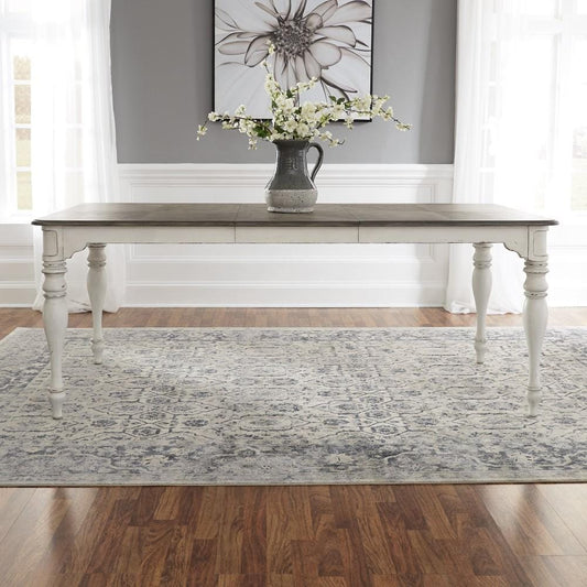 Henry & Mason - Dogwood Estate Leg Table in Antique White & Weathered Bark - AFA02168 view 1