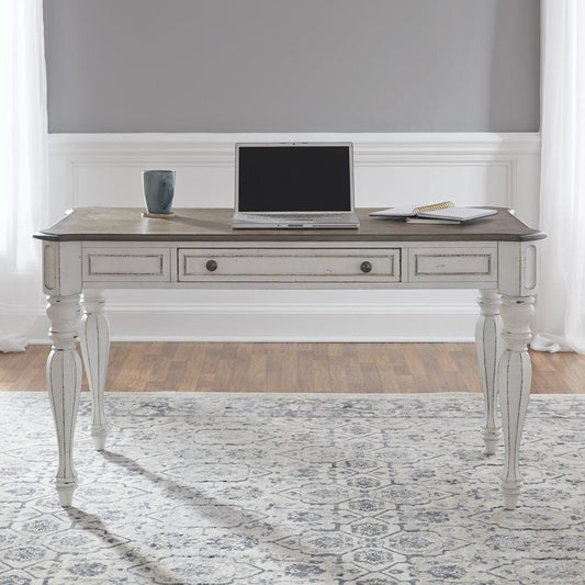 Henry & Mason - Dogwood Estate Lift Top Writing Desk in Antique White & Weathered Bark - AFA02076 view 2