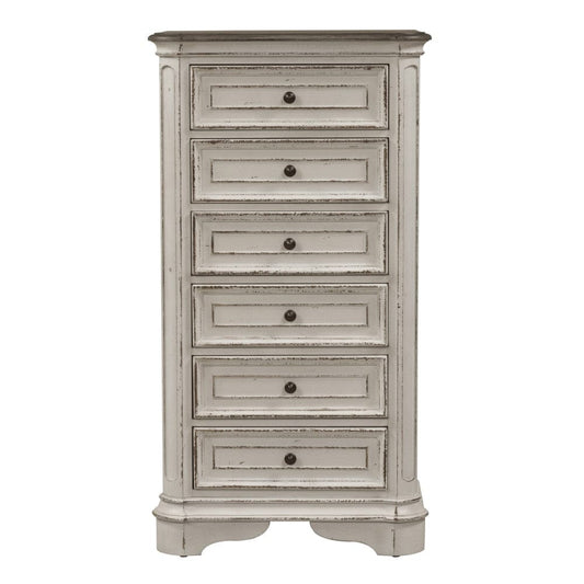 Henry & Mason - Dogwood Estate Lingerie Chest in Antique White & Weathered Bark - AFA01969 view 1